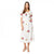 Front - Dorothy Perkins Womens/Ladies Embroidered Poplin Shirred Midi Dress