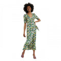 Front - Dorothy Perkins Womens/Ladies Floral Wrap Tall Blouson Sleeve Dress