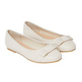 Front - Dorothy Perkins Womens/Ladies Paris Bow Detail Wide Ballerina Flats