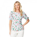 Front - Dorothy Perkins Womens/Ladies Floral Puff Sleeve Top