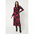 Front - Dorothy Perkins Womens/Ladies Floral Keyhole Midi Dress