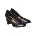 Front - Good For The Sole Womens/Ladies Camilla Almond Toe Wide Court Shoes