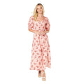 Front - Dorothy Perkins Womens/Ladies Floral Puff Sleeve Midi Dress