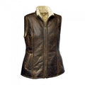 Black - Front - Eastern Counties Leather Womens-Ladies Gilly Sheepskin Gilet