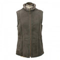 Chocolate - Front - Eastern Counties Leather Womens-Ladies Gilly Sheepskin Gilet