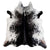 Front - Eastern Counties Leather Rare Exotic Cowhide Leather Rug