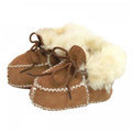 Beige - Front - Eastern Counties Leather Childrens-Kids Sheepskin Lace Up Boots