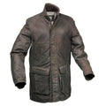 Front - Eastern Counties Leather Mens Leather Mid Length Jacket