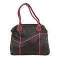 Front - Eastern Counties Leather Sarah Contrast Leather Handbag