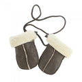 Front - Eastern Counties Leather Baby Aviator Sheepskin Mittens