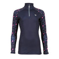 Front - Aubrion Girls Hyde Park Doodle Base Layer Top