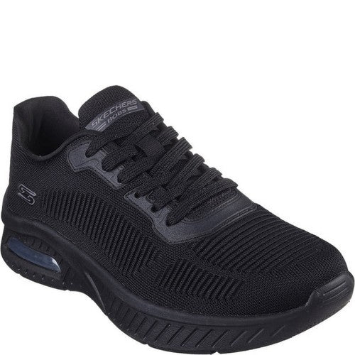 Mens Black SKECHERS Squad Trainers