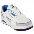 Front - Skechers Mens Uno Court Leather Low Post Trainers