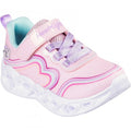 Front - Skechers Baby Girls Heart Lights Retro Hearts Shoes