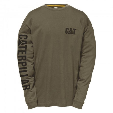  Caterpillar Men's Trademark Banner Long Sleeve Tee