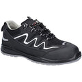 Black - Front - Centek Unisex FS313 Extra Light Water Resistant Nubuck Leather Safety Trainer