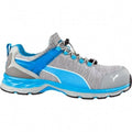 Grey-Blue - Back - Xcite Mens Low Toggle Safety Shoe