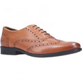 Front - Hush Puppies Mens Oaken Brogue Lace Up Leather Shoe