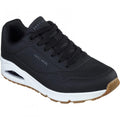 Front - Skechers Mens Uno Stand On Air Lace Up Leather Trainer