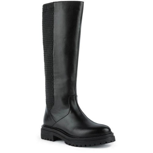 Geox Womens Ladies D Iridea J Leather Knee High Boots Discounts on great Brands