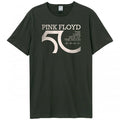 Front - Amplified Unisex Adult Cropped Pink Floyd Logo T-Shirt