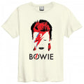 Front - Amplified Unisex Adult Aladdin Sane David Bowie T-Shirt