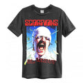 Front - Amplified Unisex Adult Blackout Scorpions T-Shirt