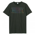 Front - Amplified Unisex Adult Rainbow Logo Muse T-Shirt