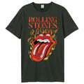 Front - Amplified Unisex Adult Hot Tongue The Rolling Stones T-Shirt