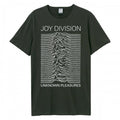 Front - Amplified Unisex Adult Unknown Pleasures Joy Division T-Shirt