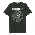 Front - Amplified Unisex Adult Classic Seal Ramones T-Shirt