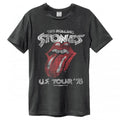 Front - Amplified Unisex Adult US Tour 78 The Rolling Stones T-Shirt