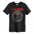 Front - Amplified Unisex Adult Vintage Seal Ramones T-Shirt