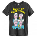 Front - Amplified Unisex Adult Illustrated Red Hot Chili Peppers T-Shirt