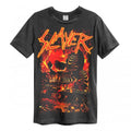 Front - Amplified Unisex Adult War Skull Slayer T-Shirt