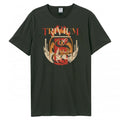 Front - Amplified Unisex Adult Knights Vs Dragons Trivium T-Shirt