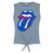 Front - Amplified Womens/Ladies Blue & Lonesome The Rolling Stones Sleeveless Crop Top