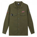 Front - Amplified Mens Slayer Military Overshirt