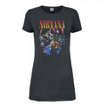 Front - Amplified Womens/Ladies Live In New York Nirvana T-Shirt Dress