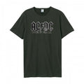 Front - Amplified Unisex Adult Back In Black AC/DC T-Shirt