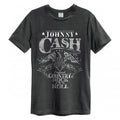 Front - Amplified Unisex Adult Eagle Johnny Cash T-Shirt