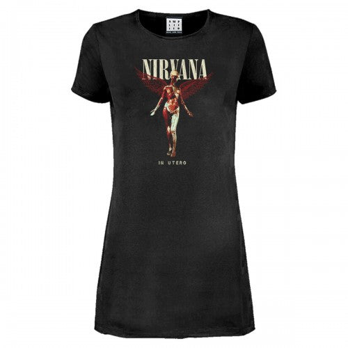 Amplified Womens Ladies In Utero Nirvana T Shirt Dress