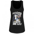 Front - Psycho Penguin Womens/Ladies Acquire Some Taste Floaty Vest Top