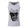 Front - Grindstore Mens Carved Skull Vest Top