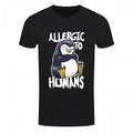 Front - Psycho Penguin Mens Allergic To Humans T-Shirt