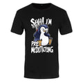 Front - Psycho Penguin Mens Shh! I´m Pre-Meditating T-Shirt