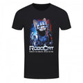 Front - Horror Cats Mens Robocat T-Shirt