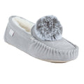 Front - Lazy Dogz Womens/Ladies Bessie Suede Slippers