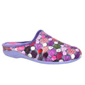 Front - Lunar Womens/Ladies Crackle Slippers