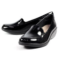 Front - Lunar Womens/Ladies Elsbeth Leather Glossy Shoes